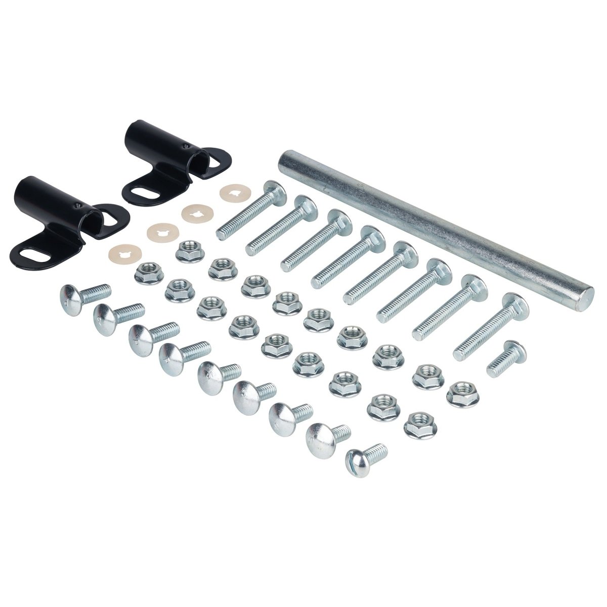 JUEGO DE TORNILLERIA CON CHUMACERAS Y EJES PARA CARRETILLAS CONCHA ROJA PRETUL - SUPERMIX