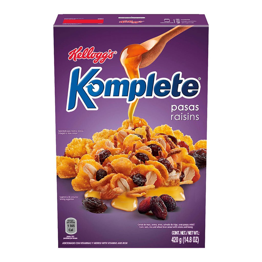 KELLOGS KOMPLETE CON PASAS 420G - SUPERMIX