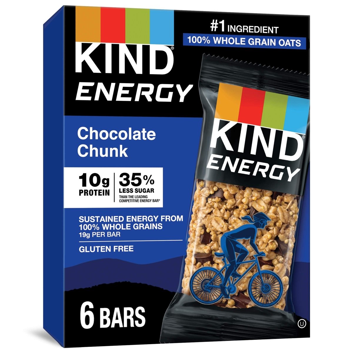 KIND ENERGY BAR CHOCOLATE CHUNK 2.1 OZ - SUPERMIX