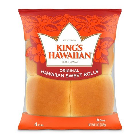 KINGS HWN 4CT SWEET ROLLS 4 OZ - SUPERMIX