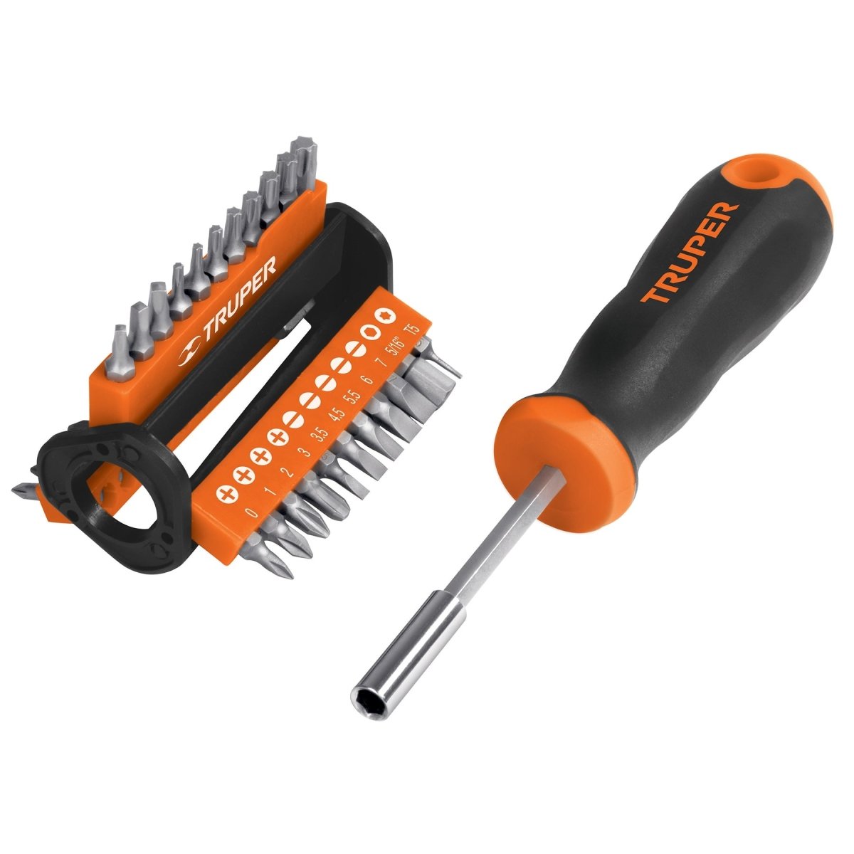 KIT DESTORNILLADOR + 33 PUNTAS TRUPER.. - SUPERMIX