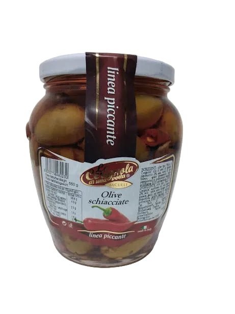 LA CERIGNOLA ACEITUNAS SCHIACCIATE P/MACHACADAS 550 GR - SUPERMIX
