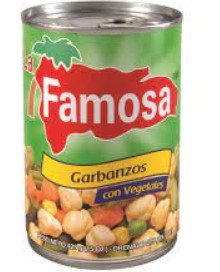 LA FAMOSA GARBANZOS CON VEGETALES 15 OZ - SUPERMIX