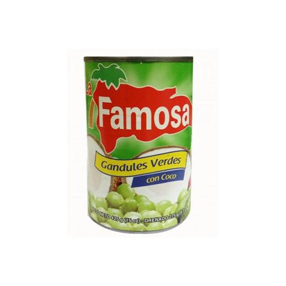 LA FAMOSA GUANDULES CON COCO 15 OZ - SUPERMIX