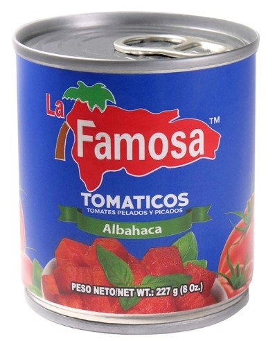 LA FAMOSA TOMATICOS C/ ALBAHACA 8 OZ - SUPERMIX