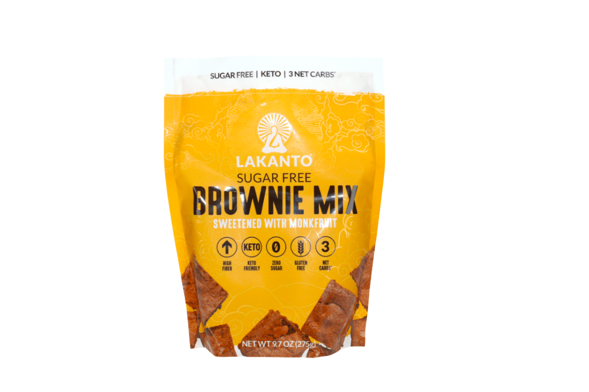 LAKANTO BROWNIE BAKING MIX 9.71 OZ - SUPERMIX