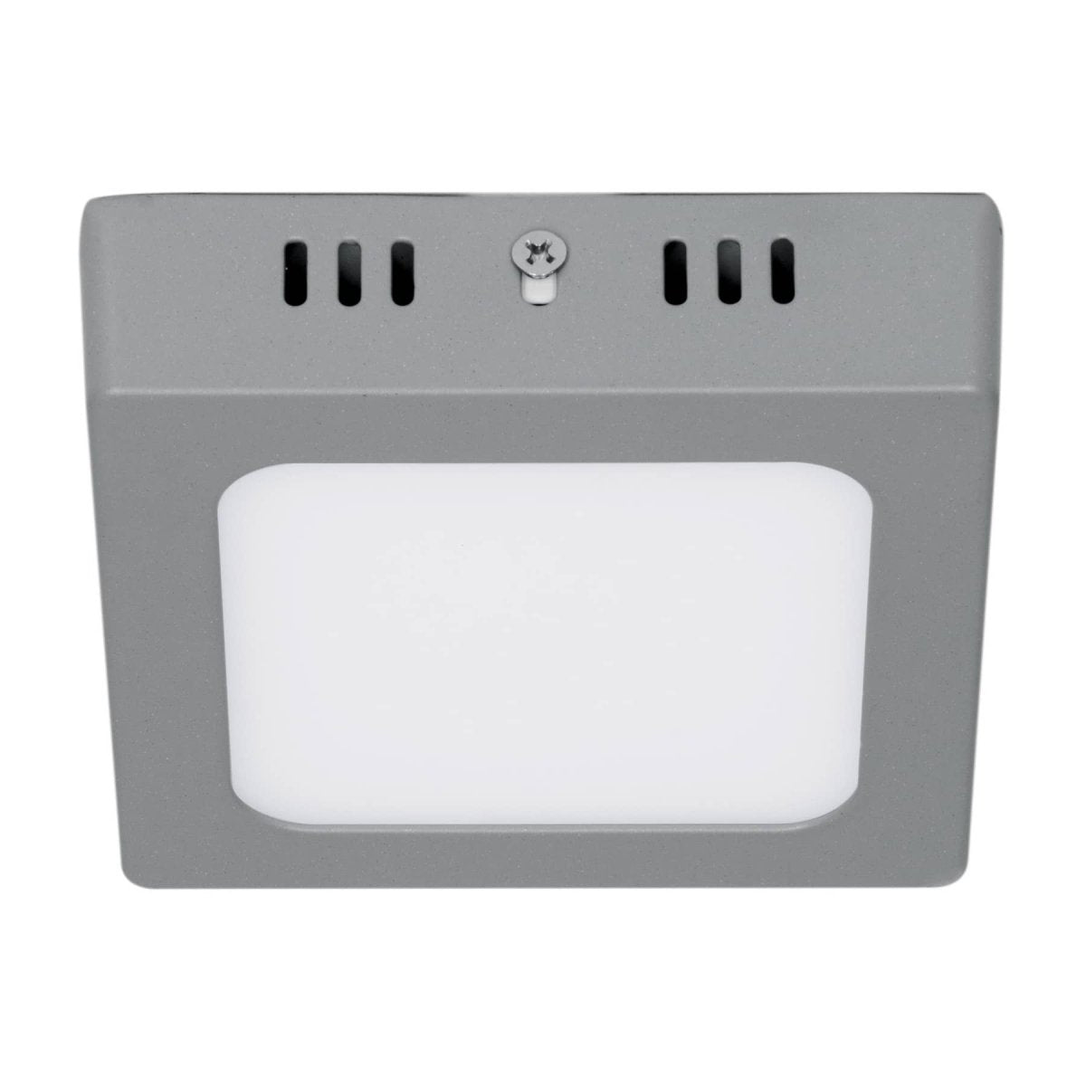 LAMPARA CUADRADA TIPO PLAFON DE LED GRIS - SUPERMIX