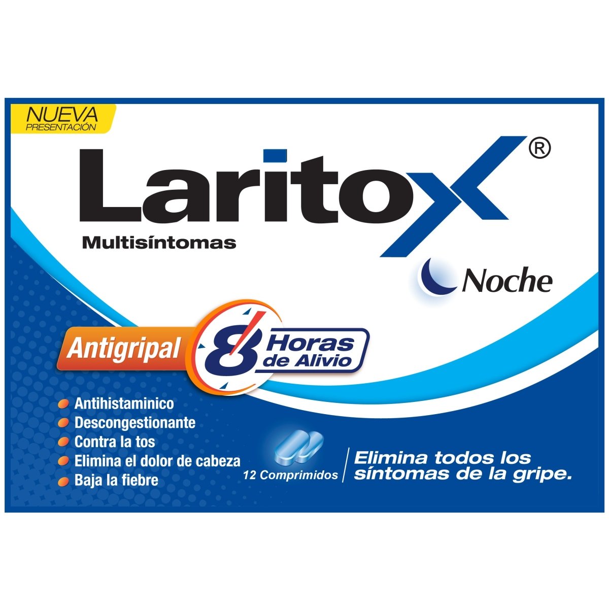 LARITOX MULTISINTOMAS ANTIGRIPAL 12 COMP - SUPERMIX