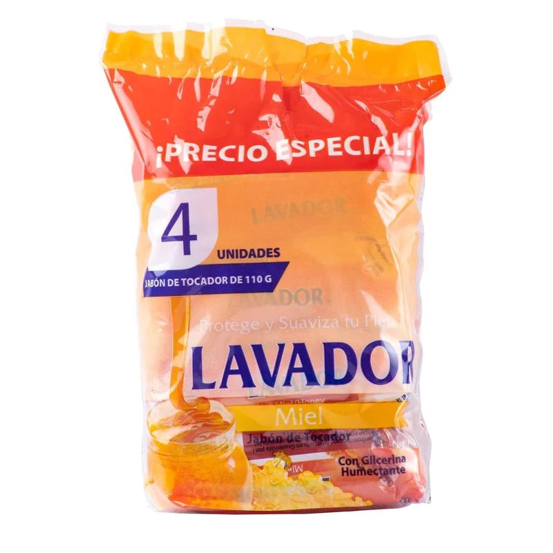 LAVADOR JABON MIEL 4 PACK 110 G - SUPERMIX