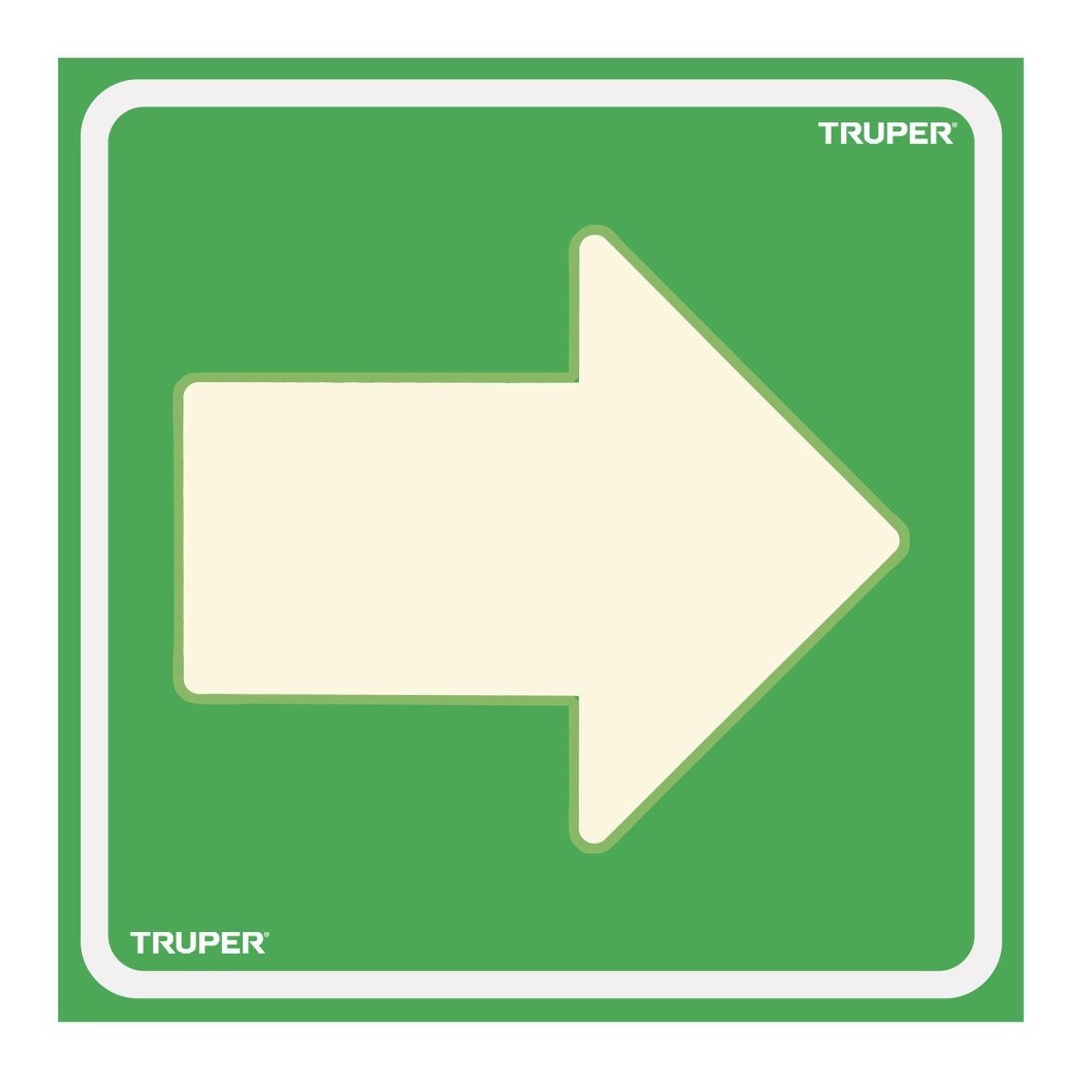 LETRERO DE SEÑALIZACION "FLECHA" TRUPER - SUPERMIX