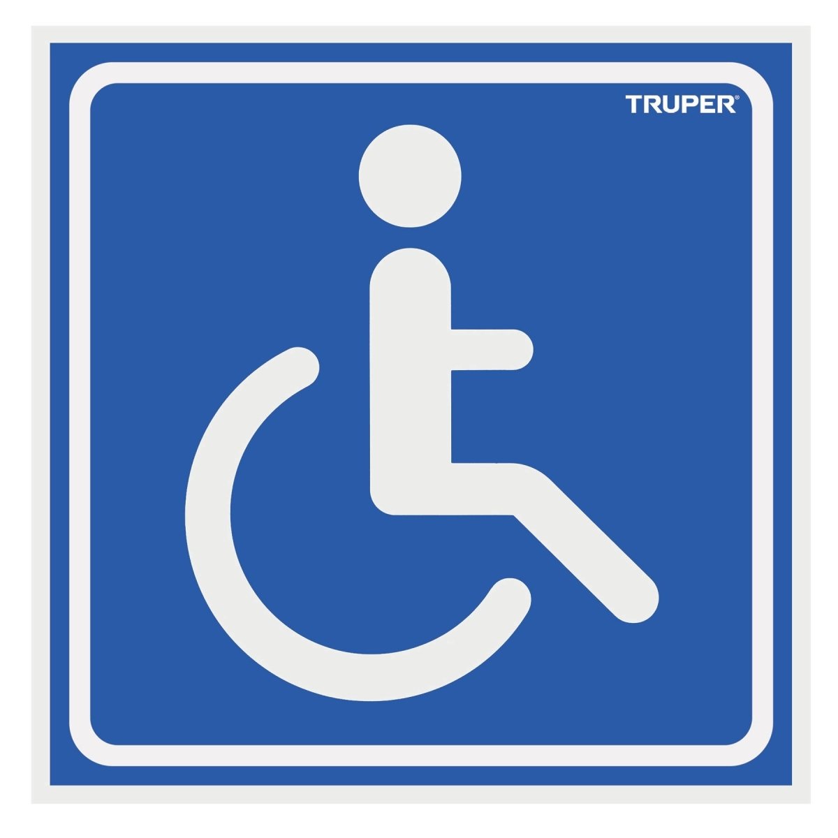LETRERO "PERSONAS CON DISCAPACIDAD" TRUPER.. - SUPERMIX