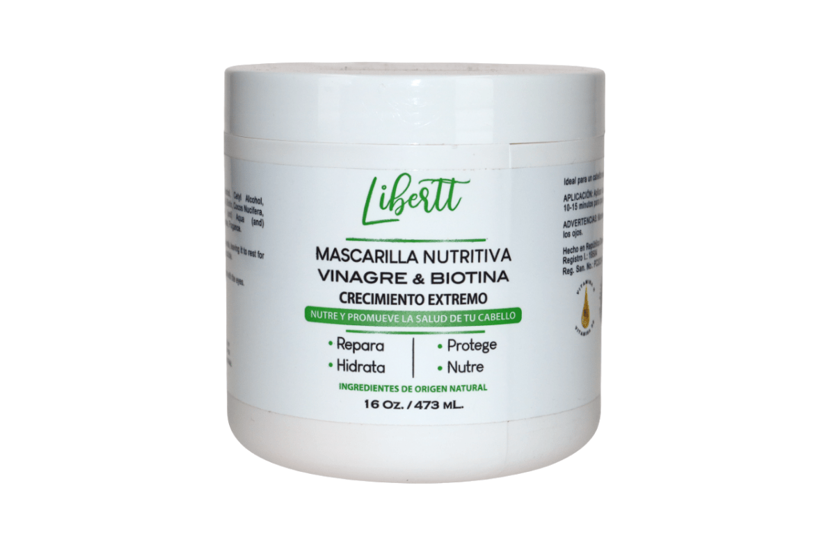 LIBERTT MASCARILLA NUTRITIVA VIN. & BIOT. 16 OZ/473ML - SUPERMIX