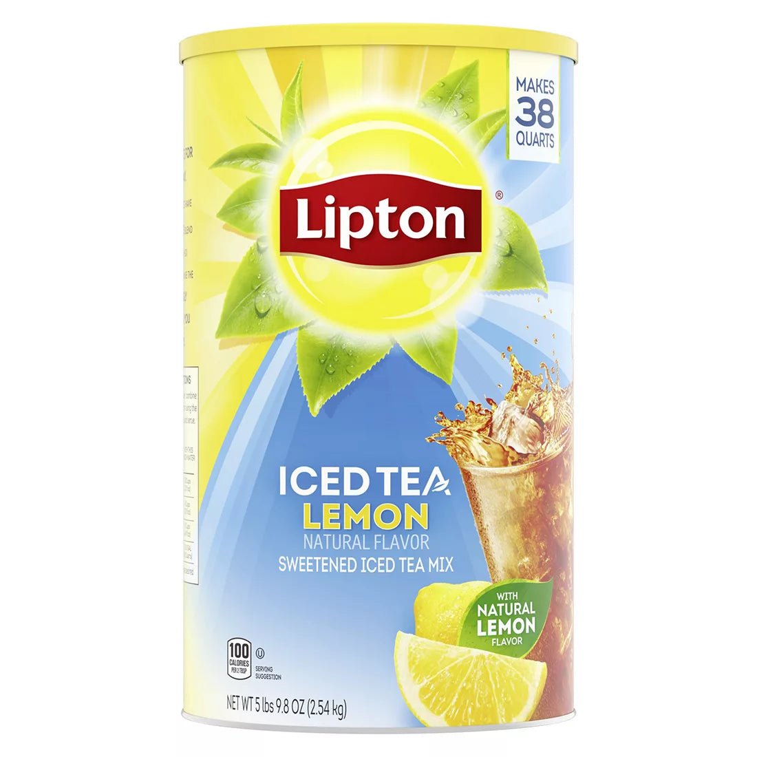 LIPTON LEMON SUGAR ICED TEA MIX 38 QT 100 OZ - SUPERMIX