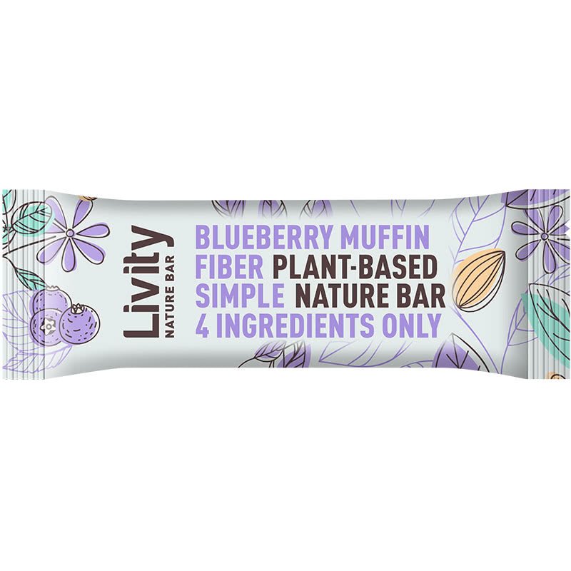LIVITY BARRA BLUBERRY MUFFIND BAR 45 GRS - SUPERMIX