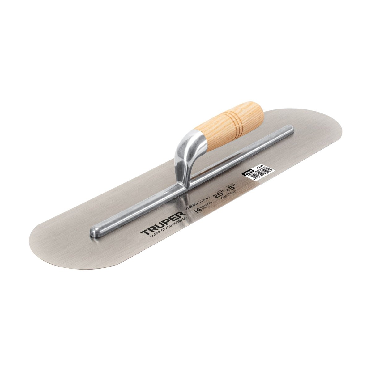 LLANA CANTO REDONDO 20" X 5" MGO MADERA - SUPERMIX