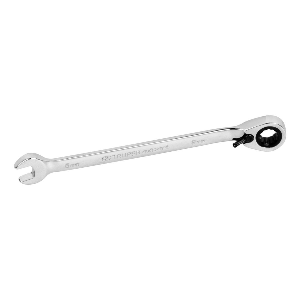 LLAVE COMBINADA 8 MILIMETROS CON MATRACA REVERSIBLE TRUPER - SUPERMIX