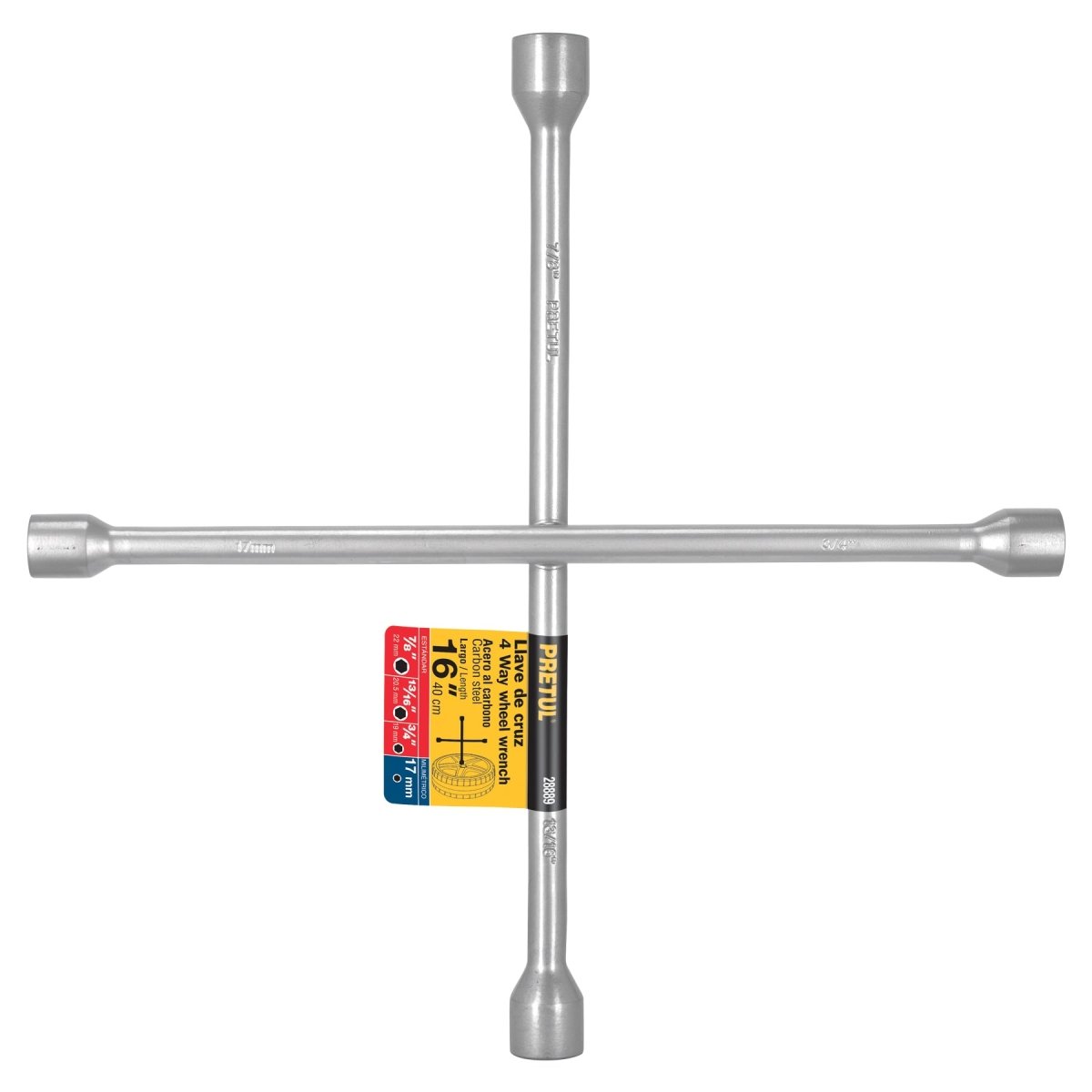 LLAVE DE CRUZ 16" GALVANIZADA, PRETUL.. - SUPERMIX