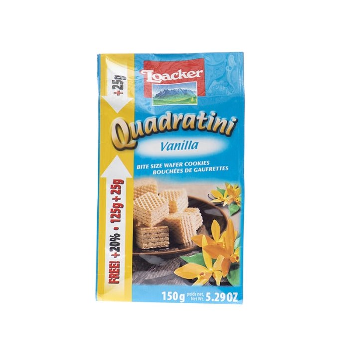 LOACKER QUADRATINI GALLETA WAFER C/VAINILLA 125 GR - SUPERMIX