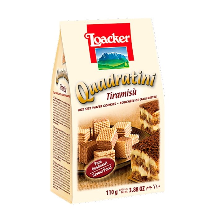LOACKER QUADRATINI TIRAMISU 110 GR - SUPERMIX