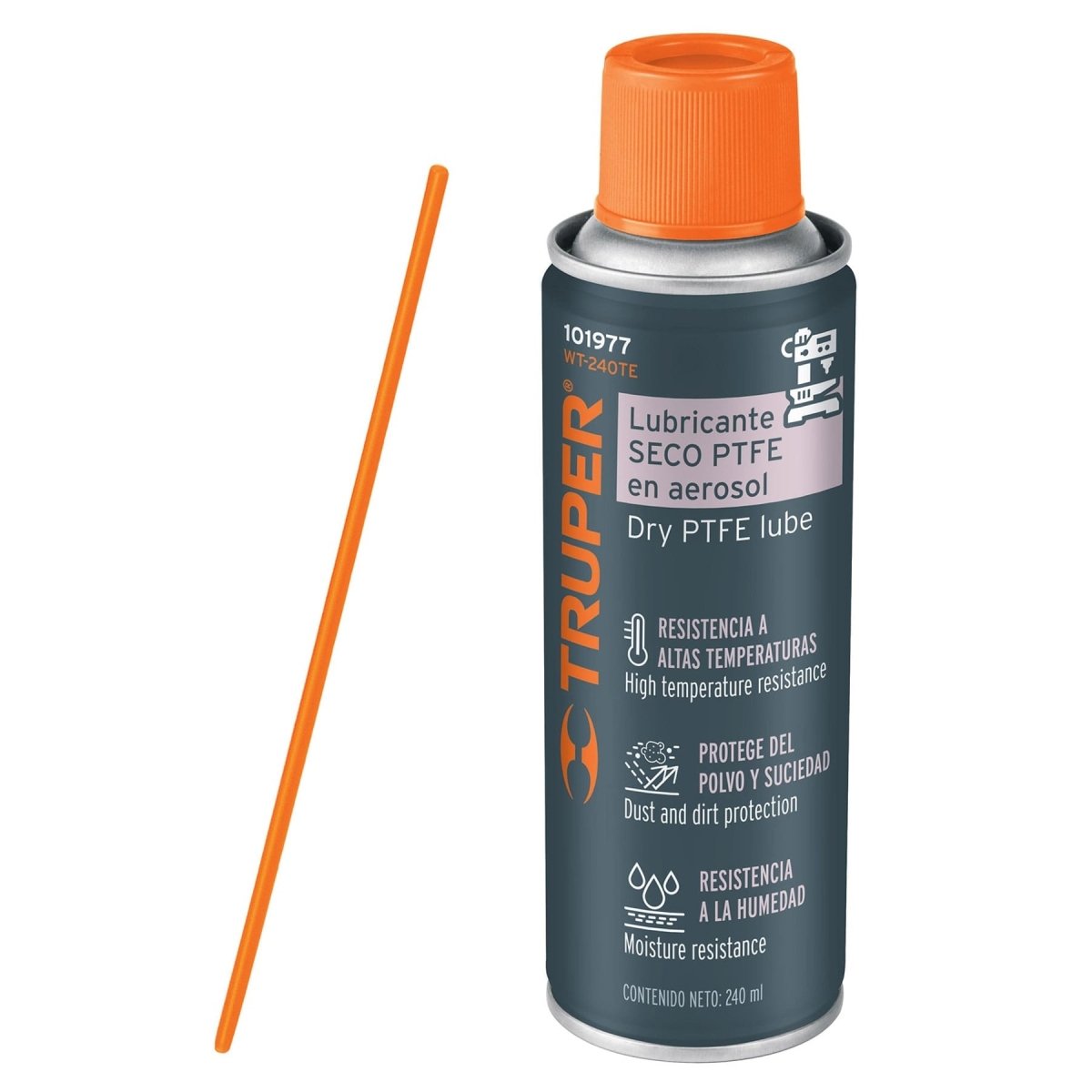 LUBRICANTE SECO PTFE EN AEROSOL 240 ML - SUPERMIX