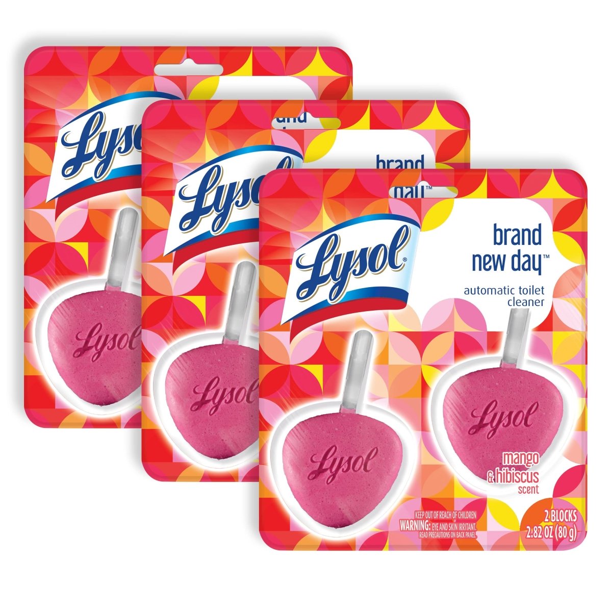 LYSOL AUTOMATIC TOILET CLEANER MANGO & HIBISCUS 80GR - SUPERMIX