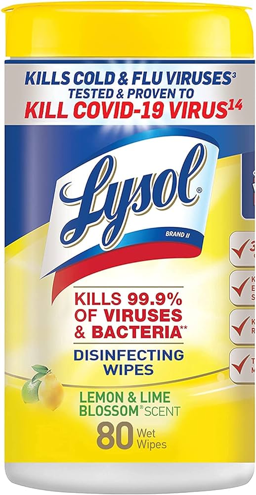 LYSOL DISINFECTING WIPES LEMON & LIME 80 WT - SUPERMIX