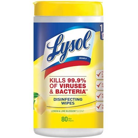 LYSOL DS WIPES LEMON & LIME 8.9 OZ - SUPERMIX