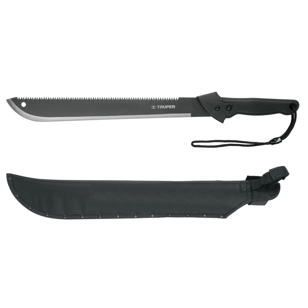 MACHETE 18" DOBLE FILO EN FUNDA Y AGARRADERA TRUPER - SUPERMIX