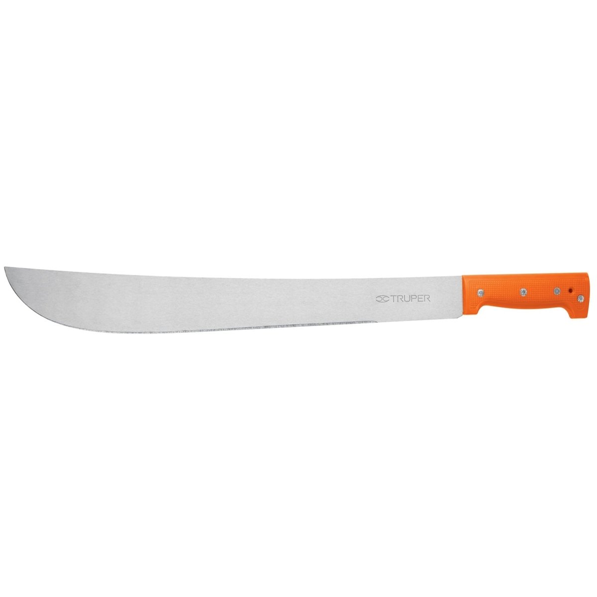 MACHETE 18" PULIDO ESTANDAR MANGO NARANJA EN FUNDA TRUPER.. - SUPERMIX
