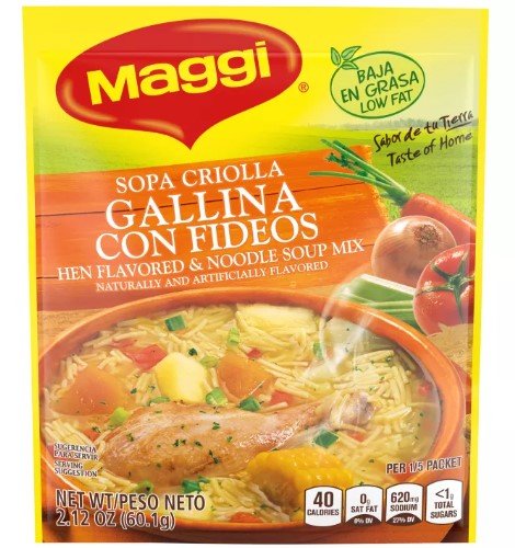 MAGGI SOPA CRIOLLA GALLINA C/FIDEOS 60 G - SUPERMIX