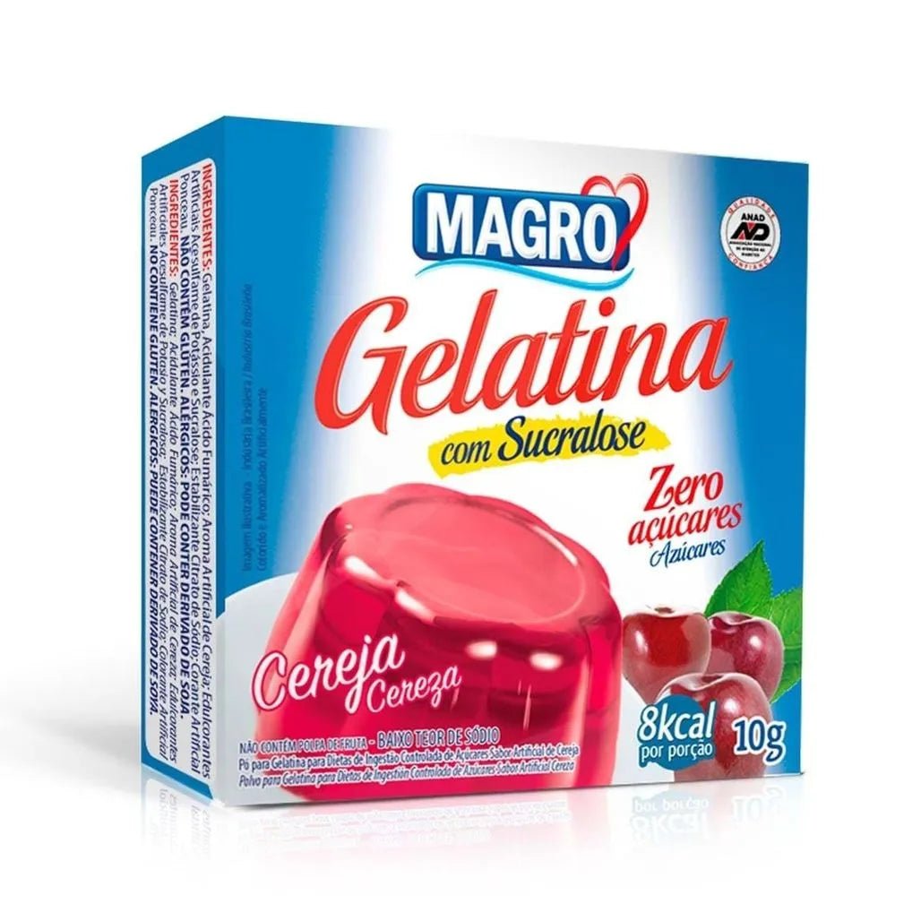MAGRO GELATINA CON SUCRALOSA - CEREZA - SUPERMIX