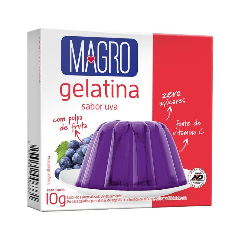 MAGRO GELATINA CON SUCRALOSA - UVA - SUPERMIX