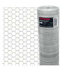 MALLA DE GALLINERO 1" X 1" C - 22 (3.11' X 49.2 YD) ACERO GALVANIZADA FIERO - SUPERMIX