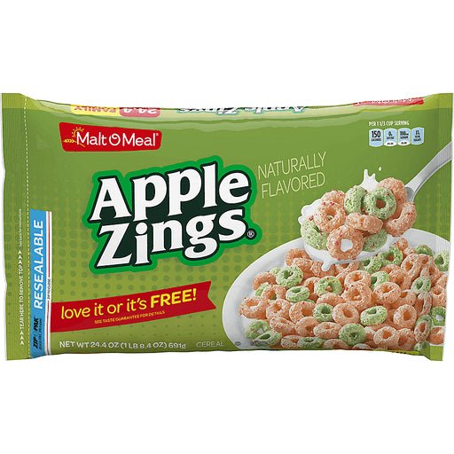MALTOMEAL APPLE ZINGS CERL 24.4 OZ - SUPERMIX