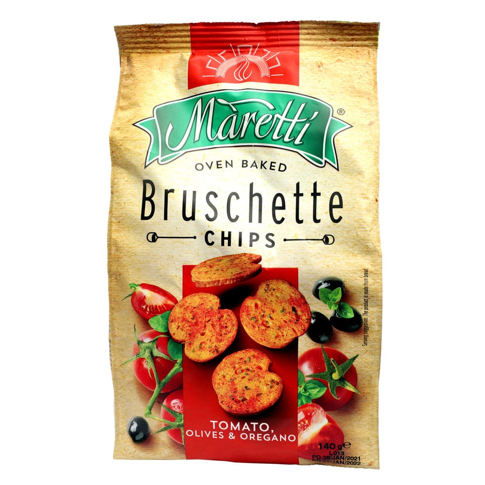 MARETTI BRUSCHETTE CHIPS TOMATO Y ESPECIE 140 GR - SUPERMIX