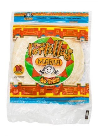 MARIA TORTILLA TRIGO INTEGRAL 10 UND - SUPERMIX