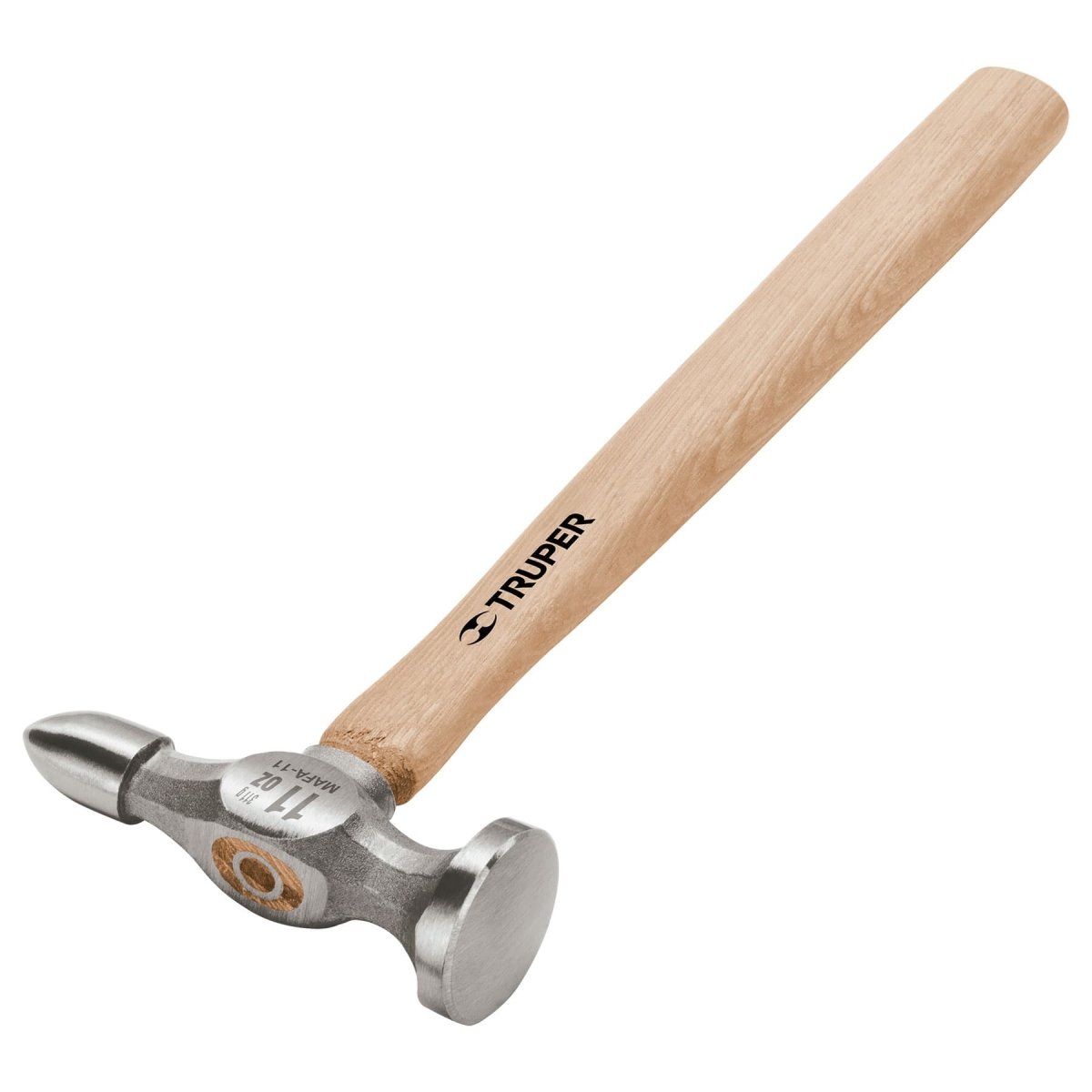 MARTILLO 11OZ DESABOLLADOR FINO DE BOLA MANGO DE MADERA TRUPER.. - SUPERMIX