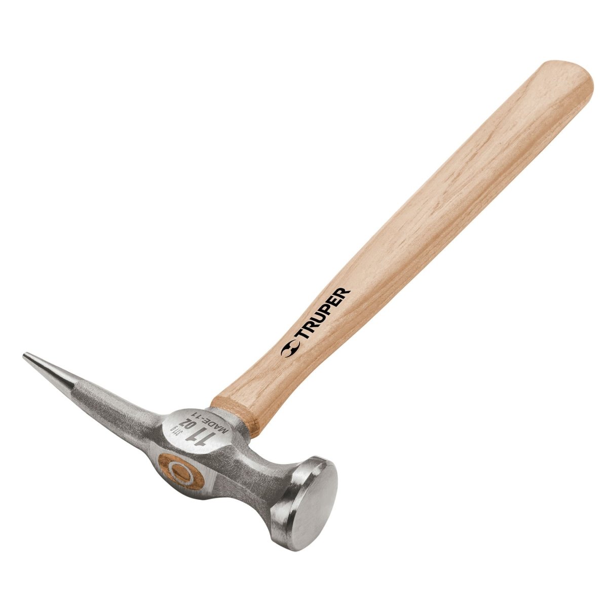 MARTILLO 11OZ DESABOLLADOR PUNTA LARGA MANGO DE MADERA TRUPER.. - SUPERMIX
