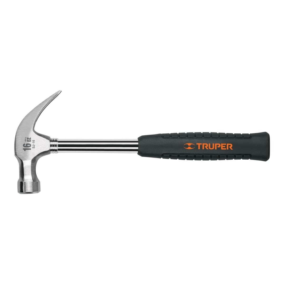 MARTILLO 16OZ PULIDO UÑA CURVA MANGO TUBULAR CON GOMA TRUPER.. - SUPERMIX