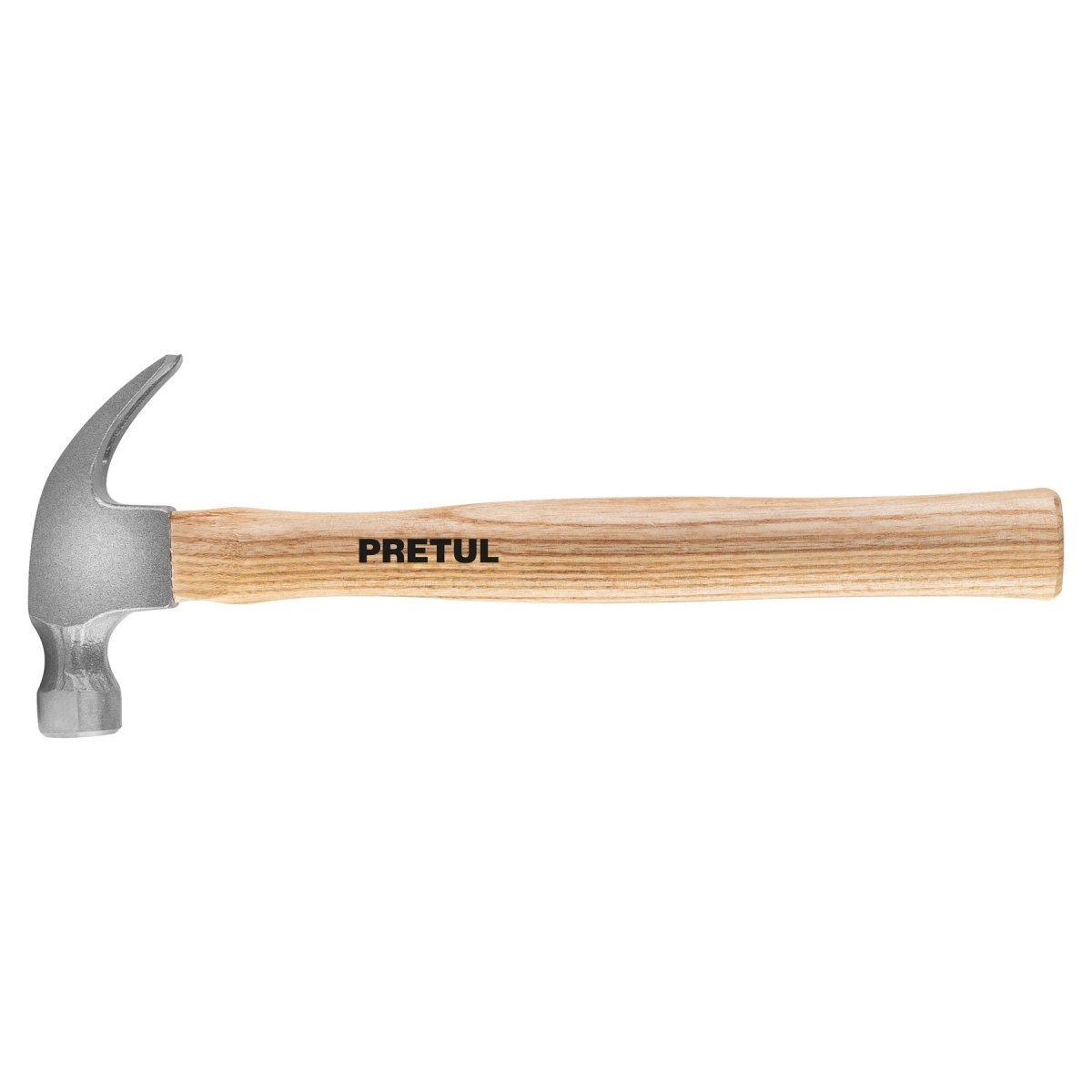 MARTILLO 7OZ SEMIPULIDO UÑA CURVA MANGO DE MADERA PRETUL - SUPERMIX