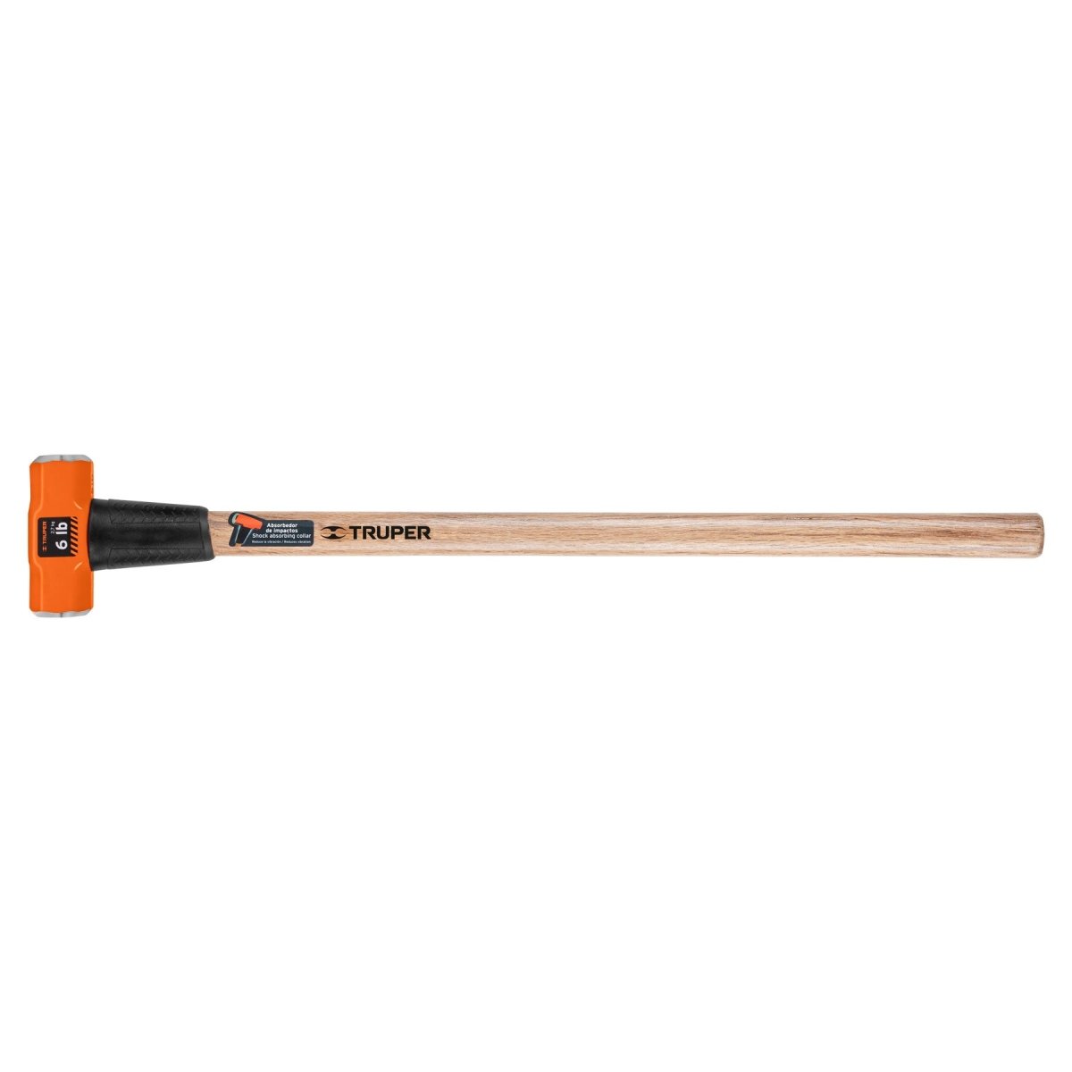 MASETA 6LB CABEZA OCTAGONAL MANGO DE MADERA TRUPER - SUPERMIX