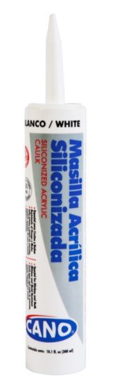 MASILLA SILICONIZADA BLANCA 10 OZ CANO - SUPERMIX