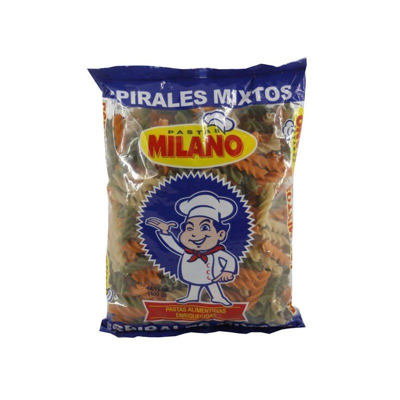 MILANO PASTA ESPIRAL MIXTO 350 GR - SUPERMIX