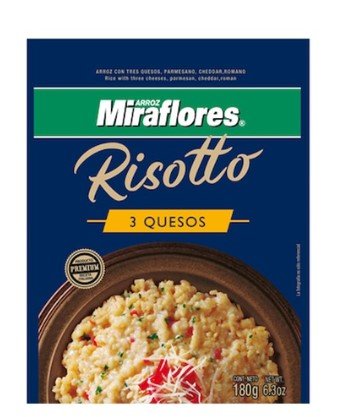MIRAFLORES RISOTTO 3 QUESO 180 GRS - SUPERMIX