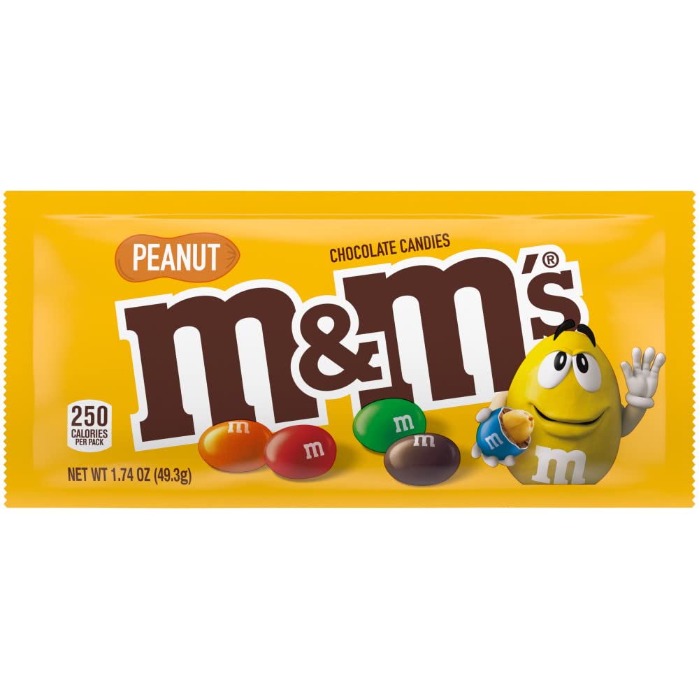 M&M CHOCOLATE PEANUT SINGLES 1.74 OZ - SUPERMIX