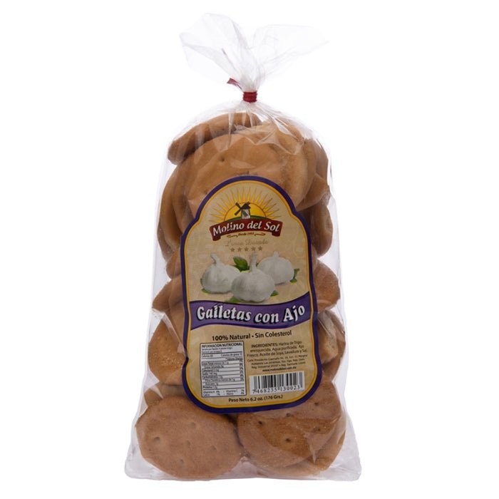 MOLINO DEL SOL GALLETAS MEDIANA AJO CON OREGANO MDS - SUPERMIX