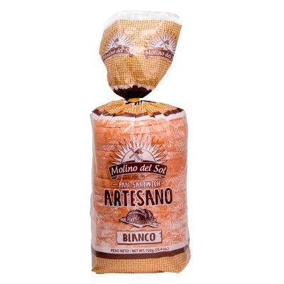 MOLINO DEL SOL PAN SANDWICH ARTESANO BLANCO - SUPERMIX