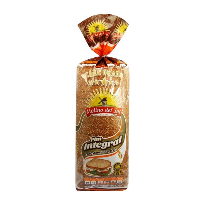 MOLINO DEL SOL PAN VIGA INTEGRAL CON GERMEN DE TRIGO - SUPERMIX