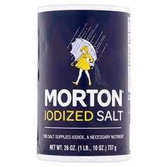 MORTON IODIZED SALT 26 OZ - SUPERMIX