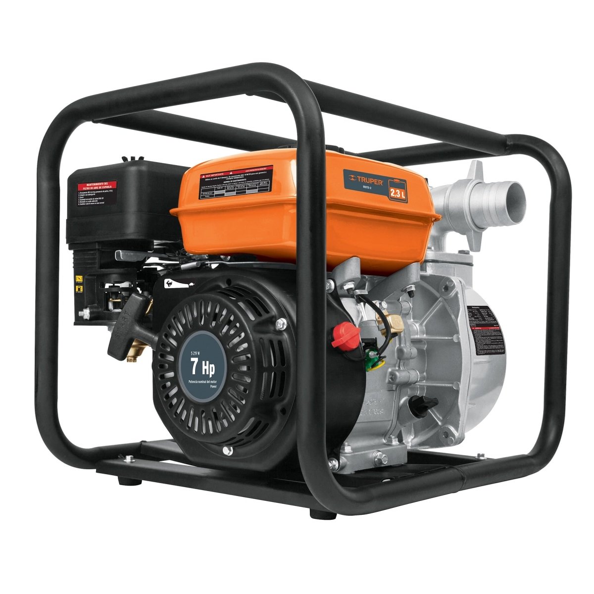 MOTOBOMBA 9 HP 4" X 4" MOTOR DE GASOLINA TRUPER - SUPERMIX